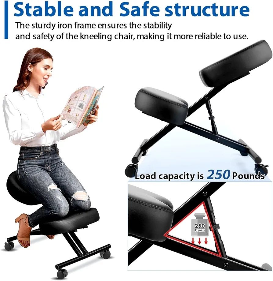 Krzesło ergonomiczne korygujące kleczące Himimi N346