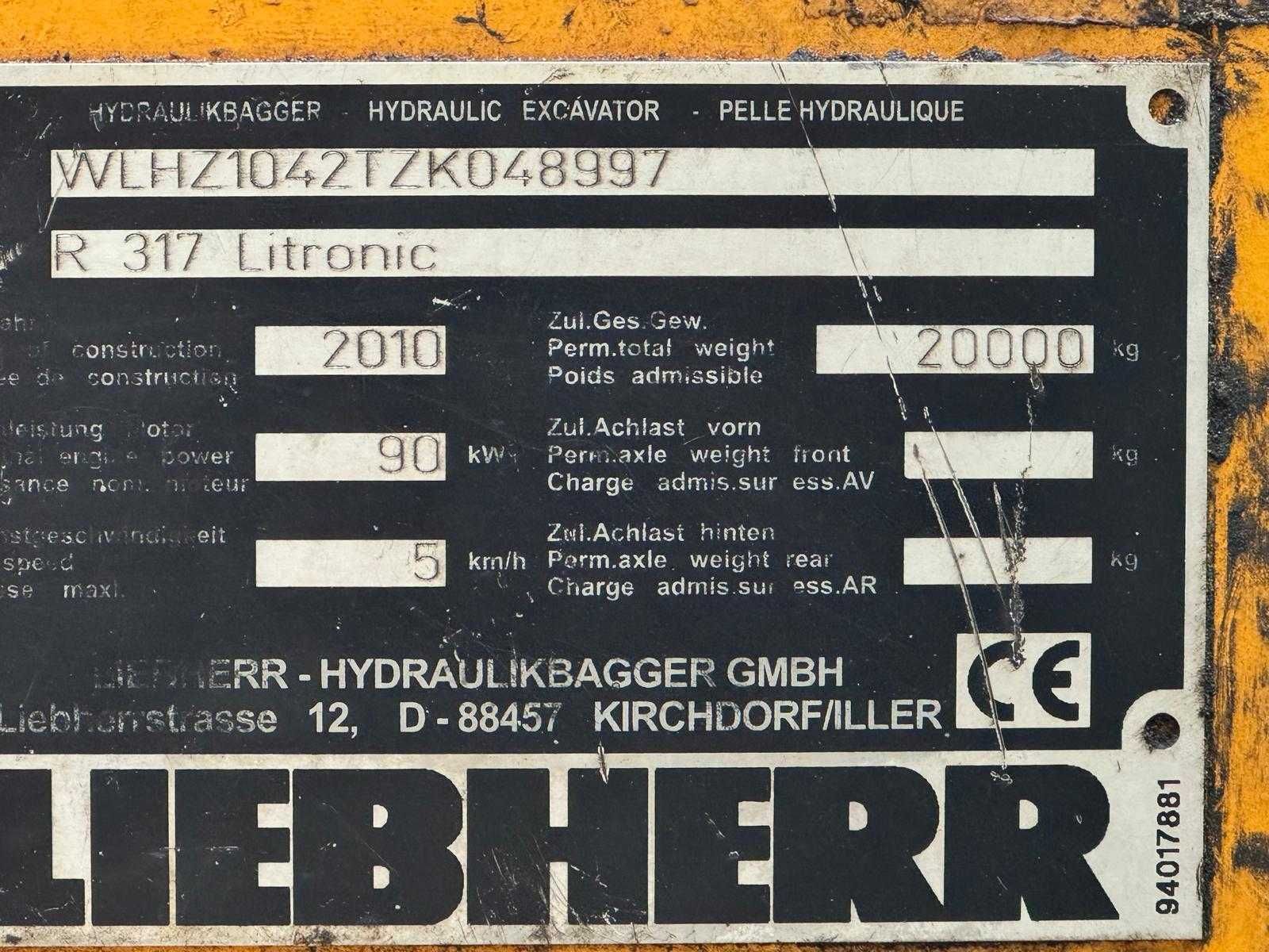 Koparka LIEBHERR R 317