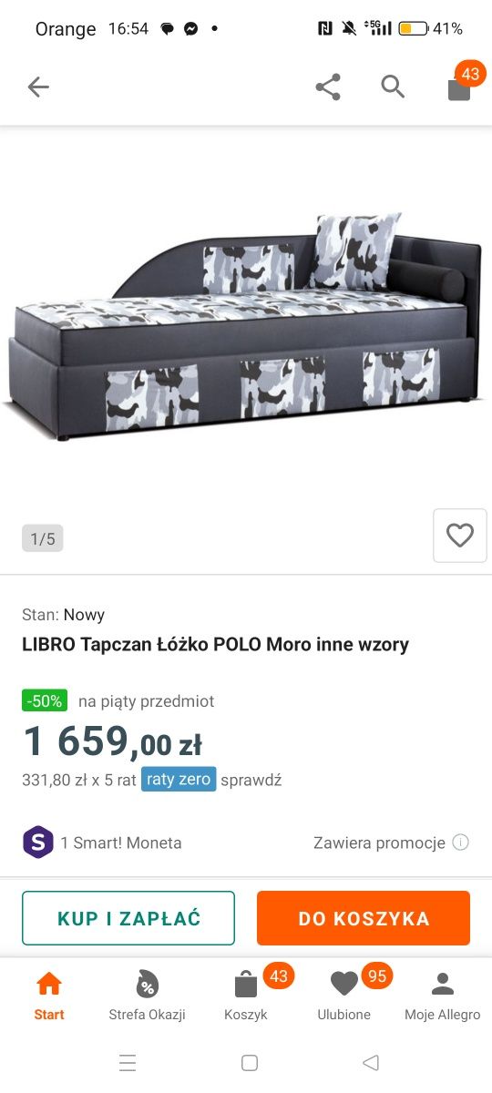 Tapczan, łóżko jednoosobowe, łóżko młodzieżowe