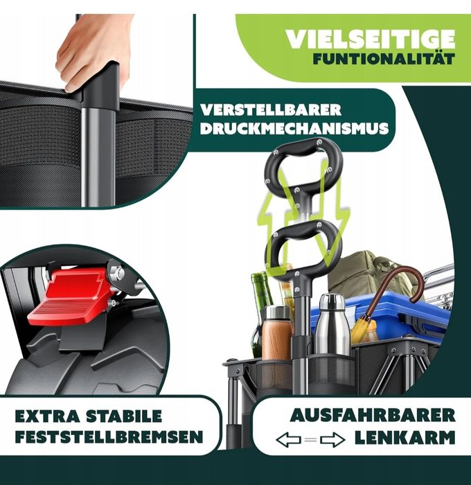 Wózek składany transportowy GTR9000 kesser 300litrów