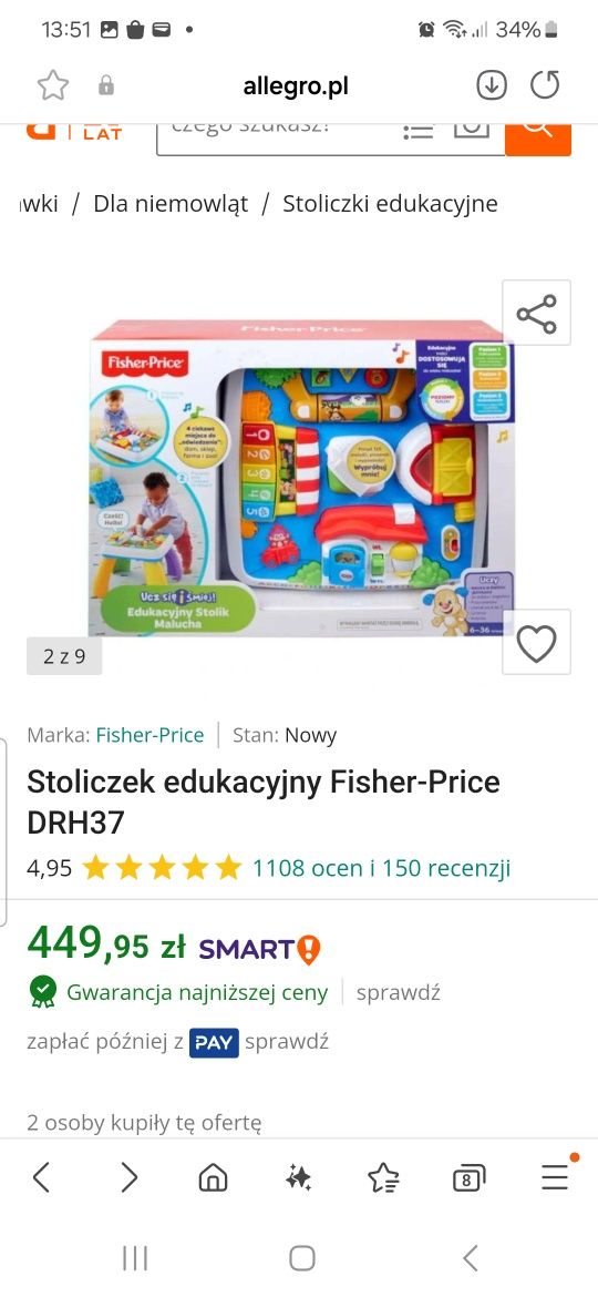 Stolik interaktywny fisher price