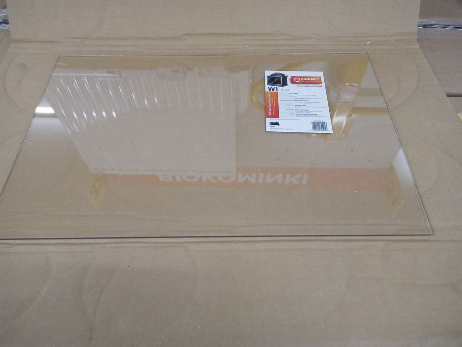 Szyba do wkładu kominkowego W1 kawmet 59x38x0,4mm