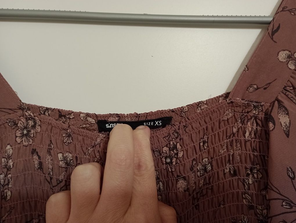 Długa letnia sukienka Sinsay rozmiar XS