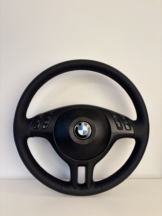 Kierownica sport BMW E46 z poduszką powietrzną – nowo obszyta