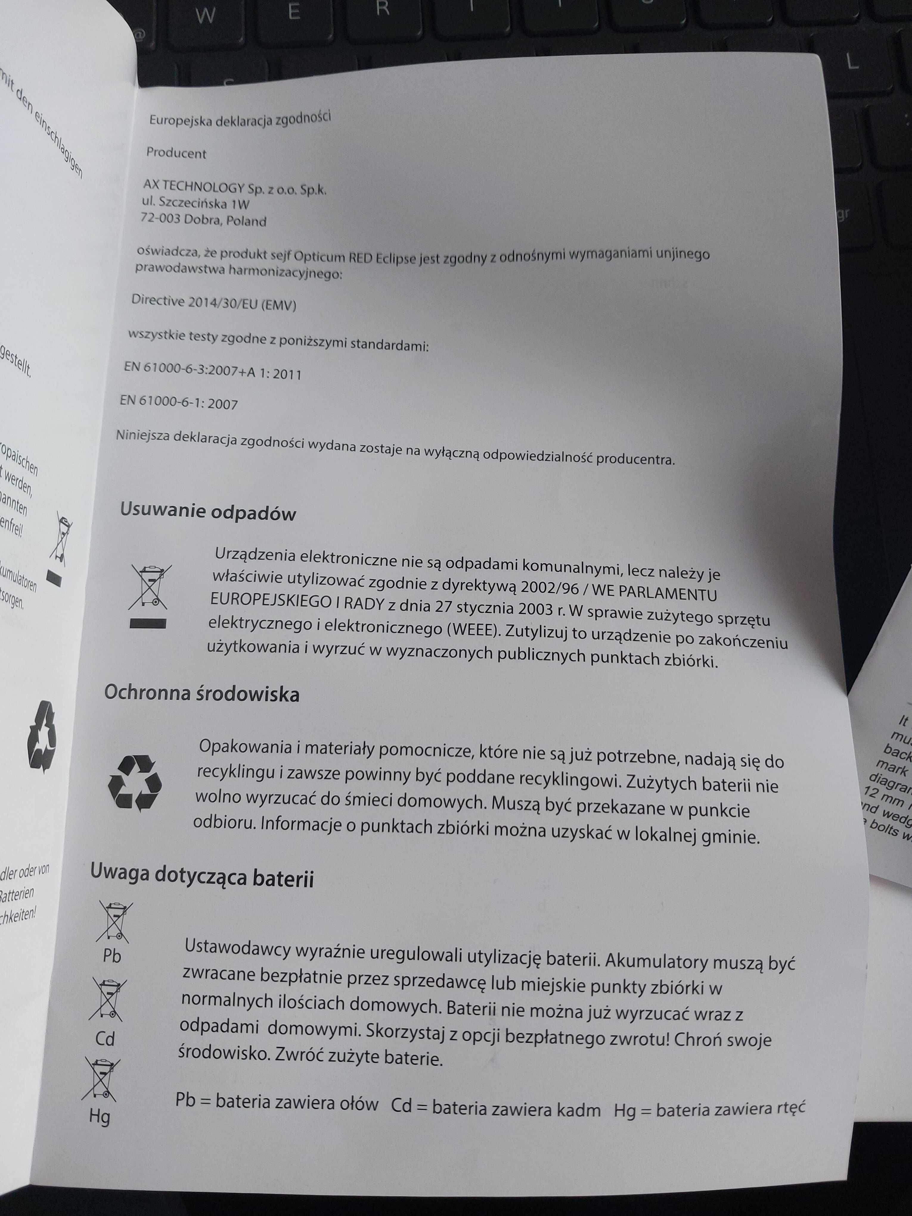 Sejf biometryczny