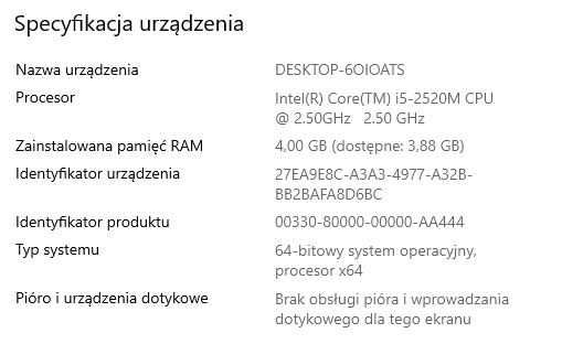 Laptop Dell Latitude E6320 i5-2520M 2,50GHz, 256GB,4GB RAM, WIN 10 PRO