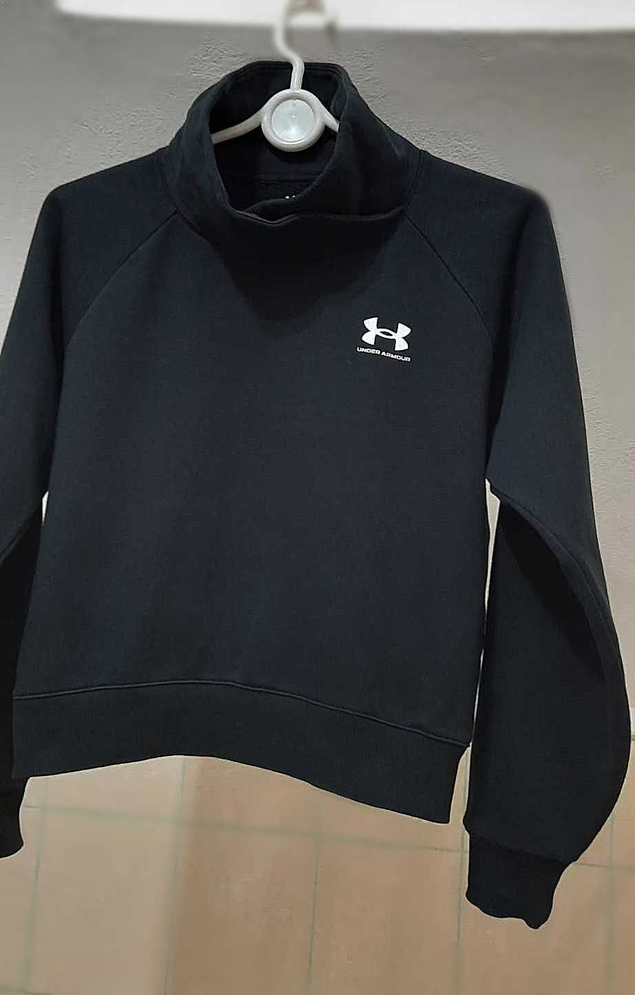 Bluza damska czarna XS Under Armour bdb półgolf