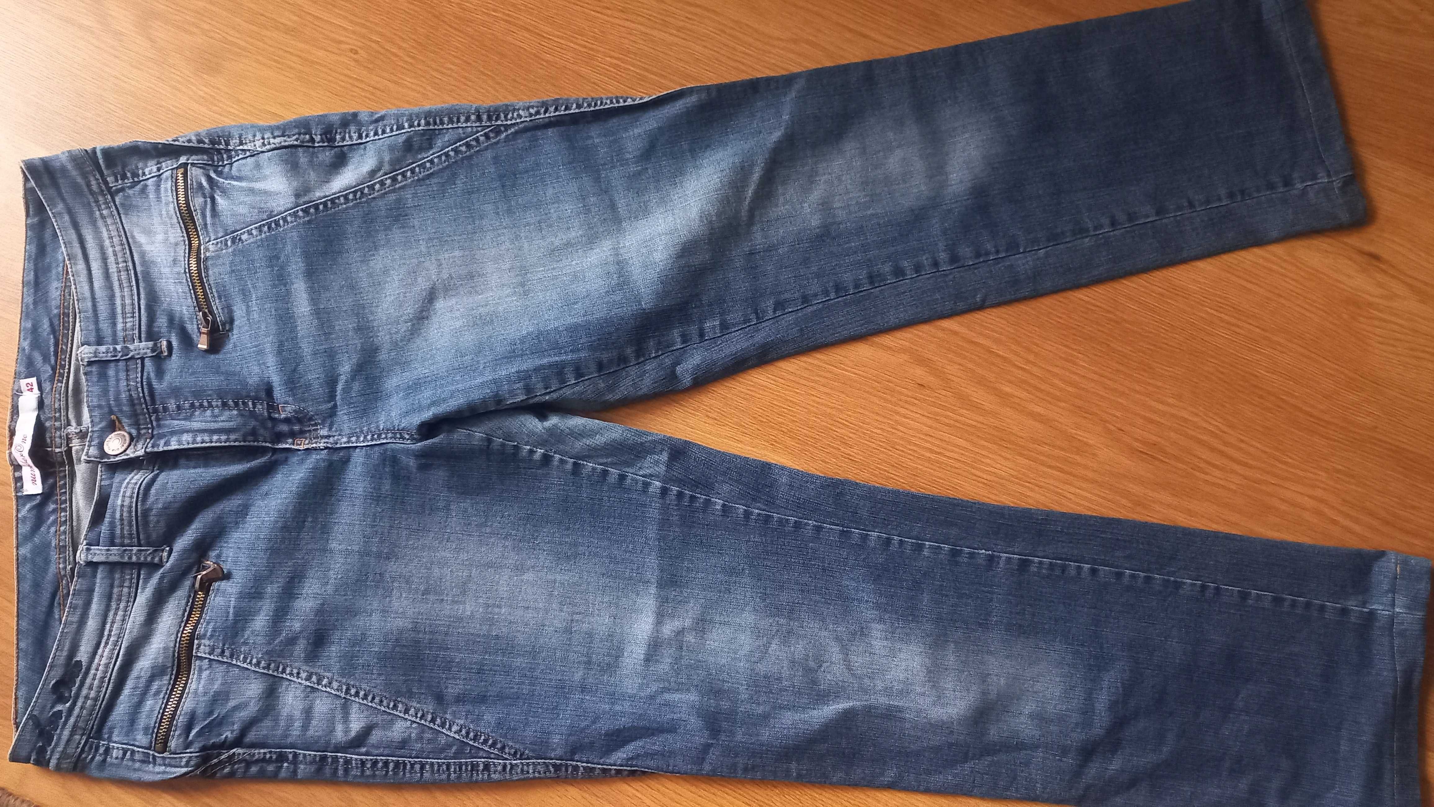 Jeansy długie niebieskie r. XL