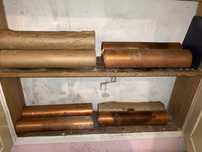 Blacha miedziana  60cm x 200cm,  0.55mm. Rolki 10 szt. Cena za 1 szt.