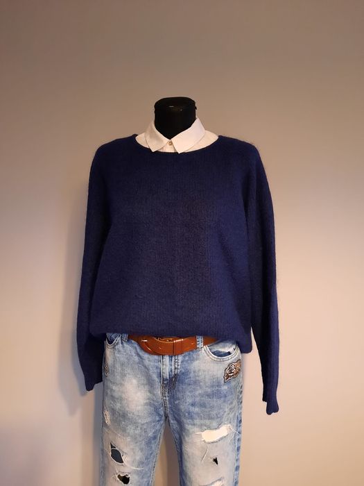 Okazja sweter moher wełna rozmiar XL - XXL