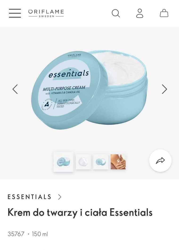 Krem do twarzy i ciała Essentials 150 ml 35767 Oriflame