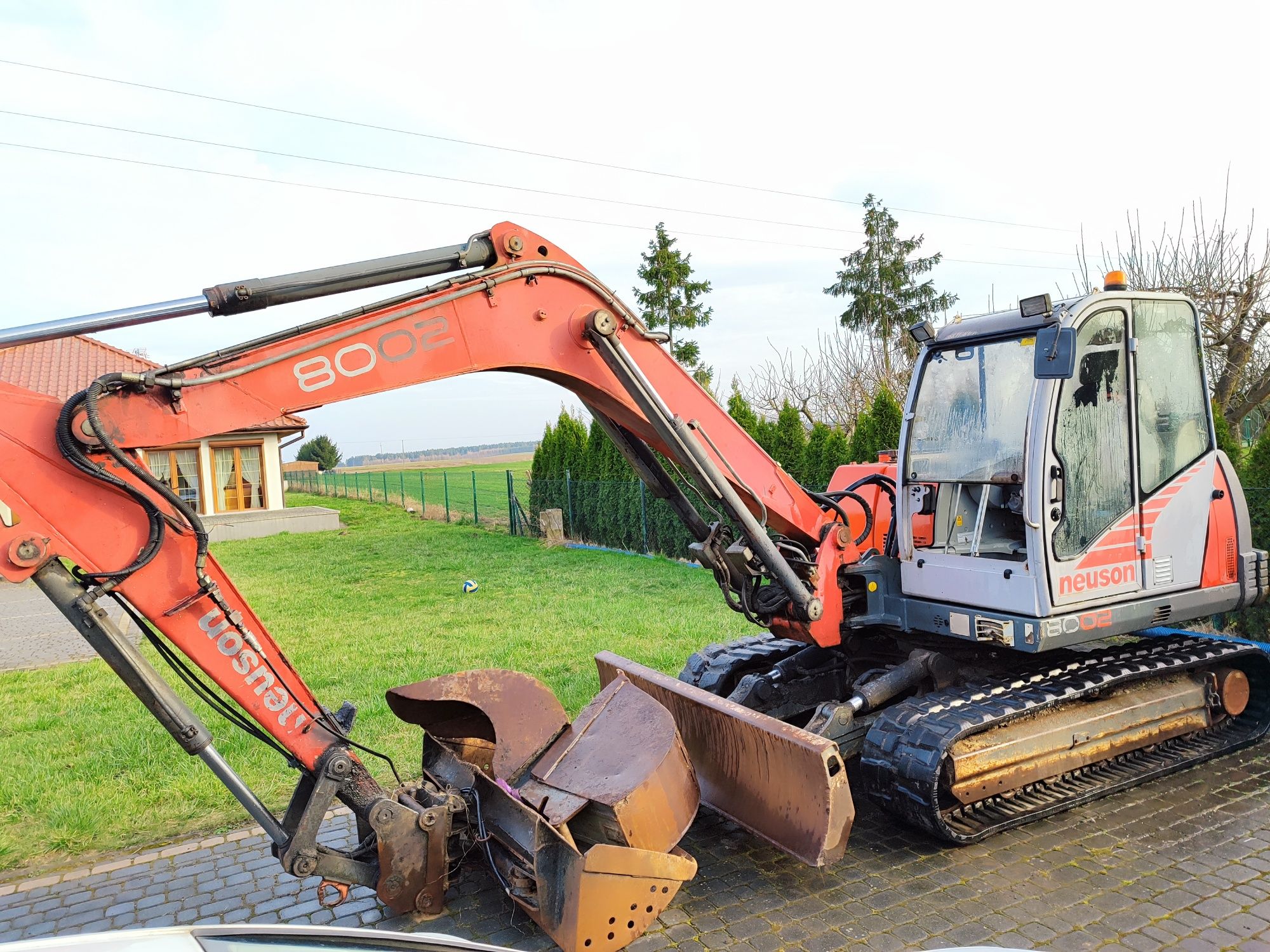 Koparka Wacker Neuson 8002 RD, 8 ton! 3 łyżki, szybkozłącze! ZADBANA!