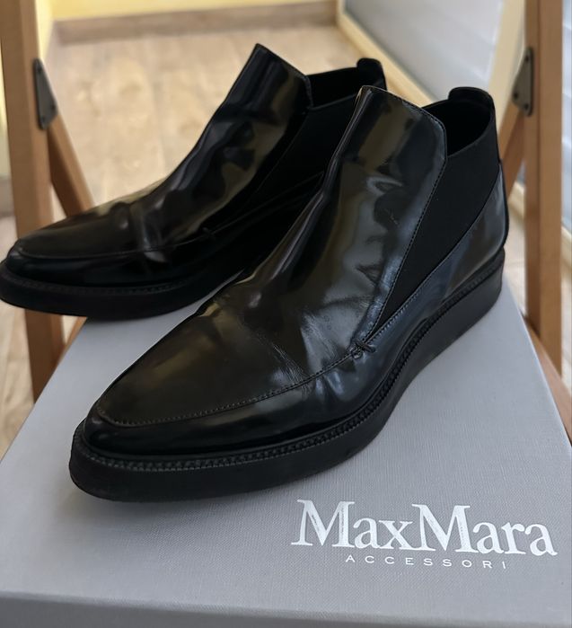 Лакові черевики без хутра MaxMara