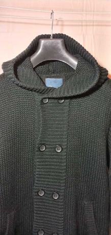 Джемпер вязаный свитер с капюшоном bershka xl