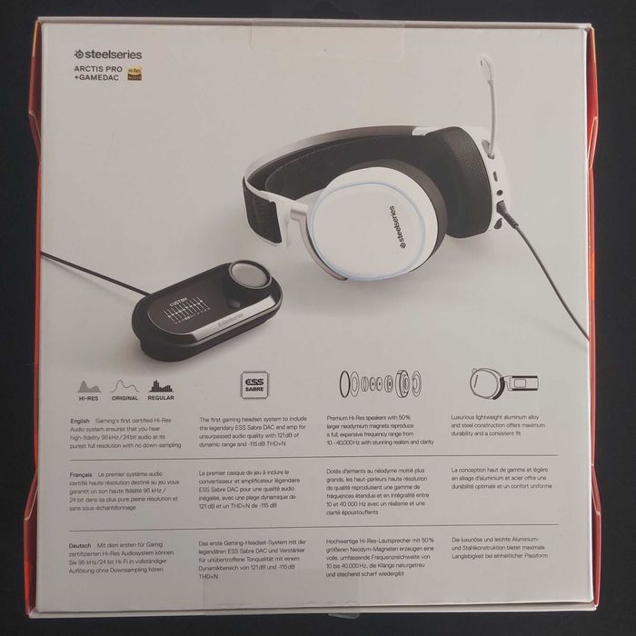 Słuchawki Steelseries Arctis Pro + Gamedac