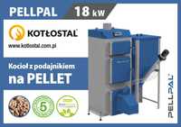Kocioł PELLPAL na pellet o mocy 18 kW - 5 Klasa - sterownik LCD