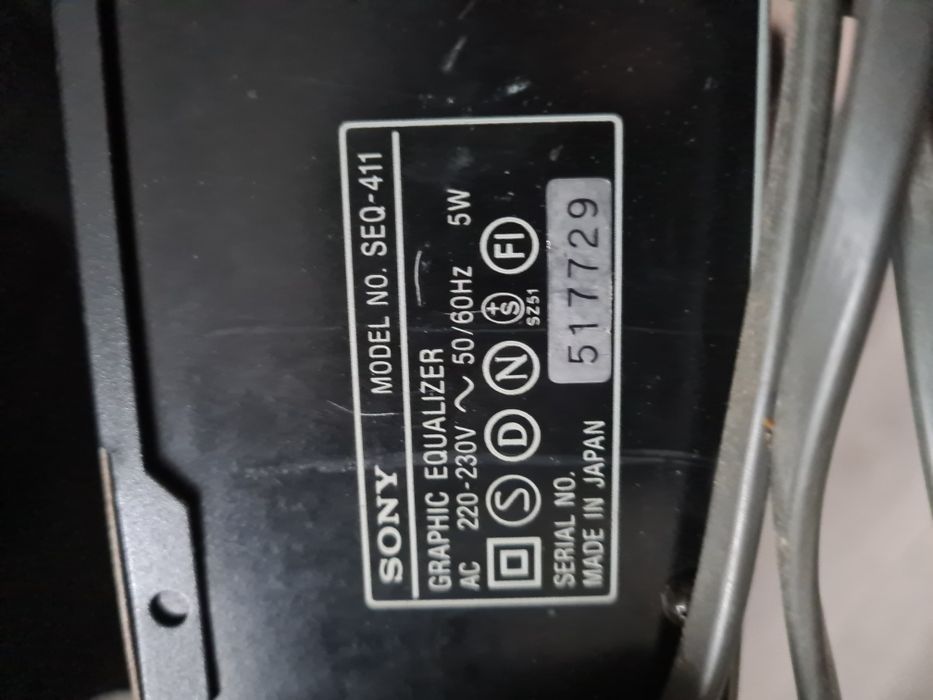 Korektor graficzny Sony SEQ-411 SEQ 411 Equalizer