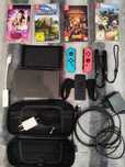 Nintendo switch + 4 gry + Ring Fit Adventure