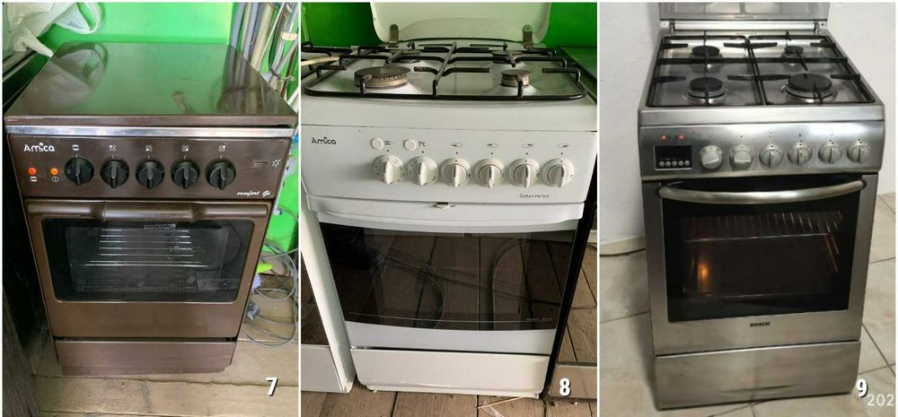 ПЛИТА Газова HANSA Amica 50 60см Гриль Газконтроль Б\у ВСІ МОДЕЛІ