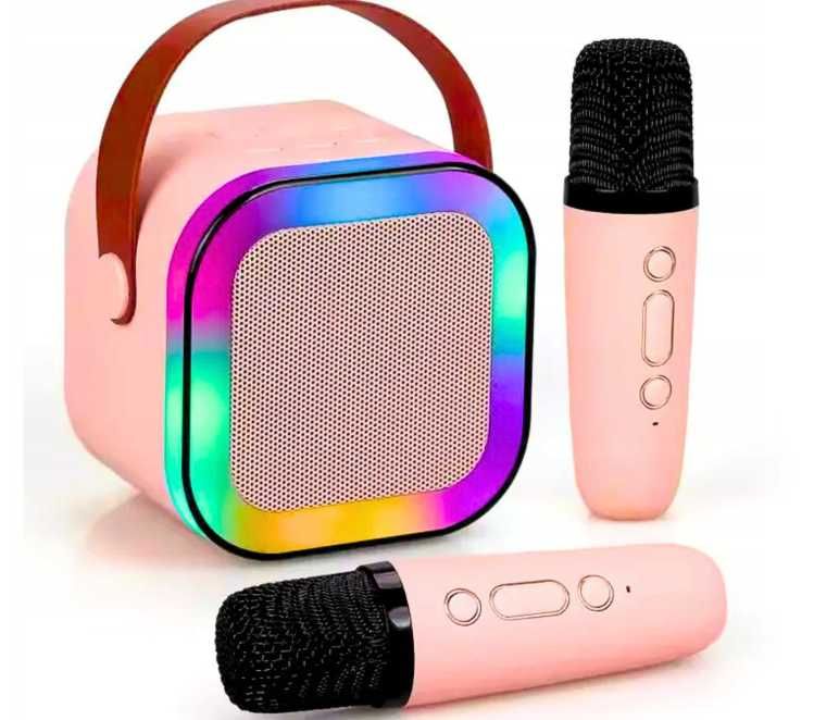 Zestaw Do Karaoke Bluetooth Bezprzewodowy Głośnik + 2 mikrofony