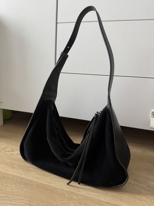 Замшева сумка Mango