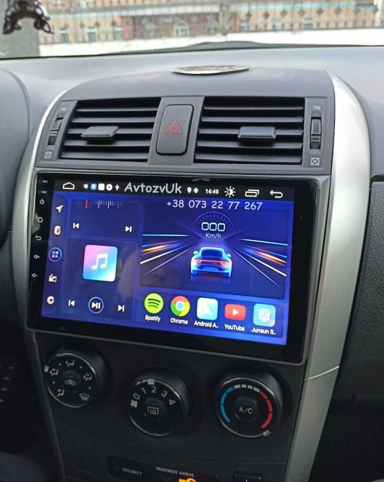 Магнитола COROLLA Toyota 150 Дисплей 2 дин Корола CarPlay Android 14