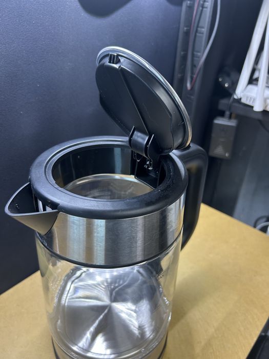 Чайник Xiaomi Glass Kettle 1.7 л, 2200 Вт, скло/нерж. сталь