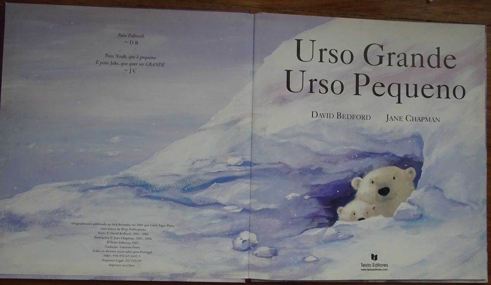 Urso Grande Urso Pequeno (Um Livro Para Tocar e Sentir)