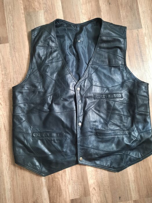 Kamizelka skórzana męska rozm.XXXL