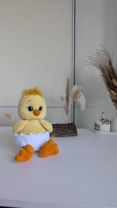 Курчатко , в'язані іграшки , в'язане курчатку