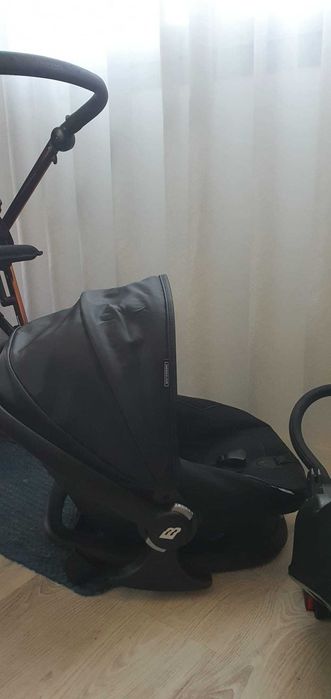 Carrinho Trio Bébécar V-pack Fumé Rose