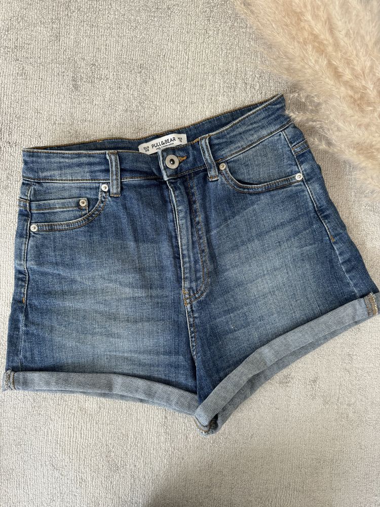 Spodenki shorty jeansowe denim 36 Pull and Bear