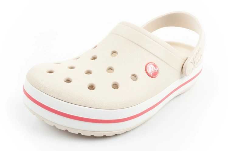 Crocs Crocband sandały chodaki damskie modne wygodne beżowe r. 36-39