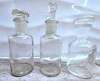 Buteleczki apteczne, laboratoryjne, vintage