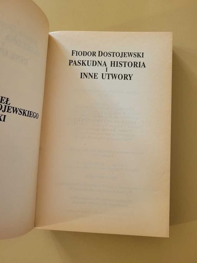 Paskudna historia i inne utwory F. Dostojewski