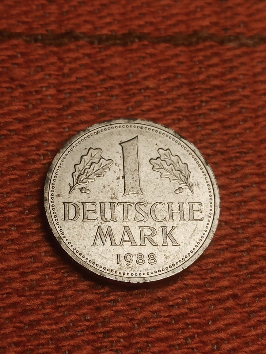 Moneta 1 Deutsche Mark Niemcy 1988 r.