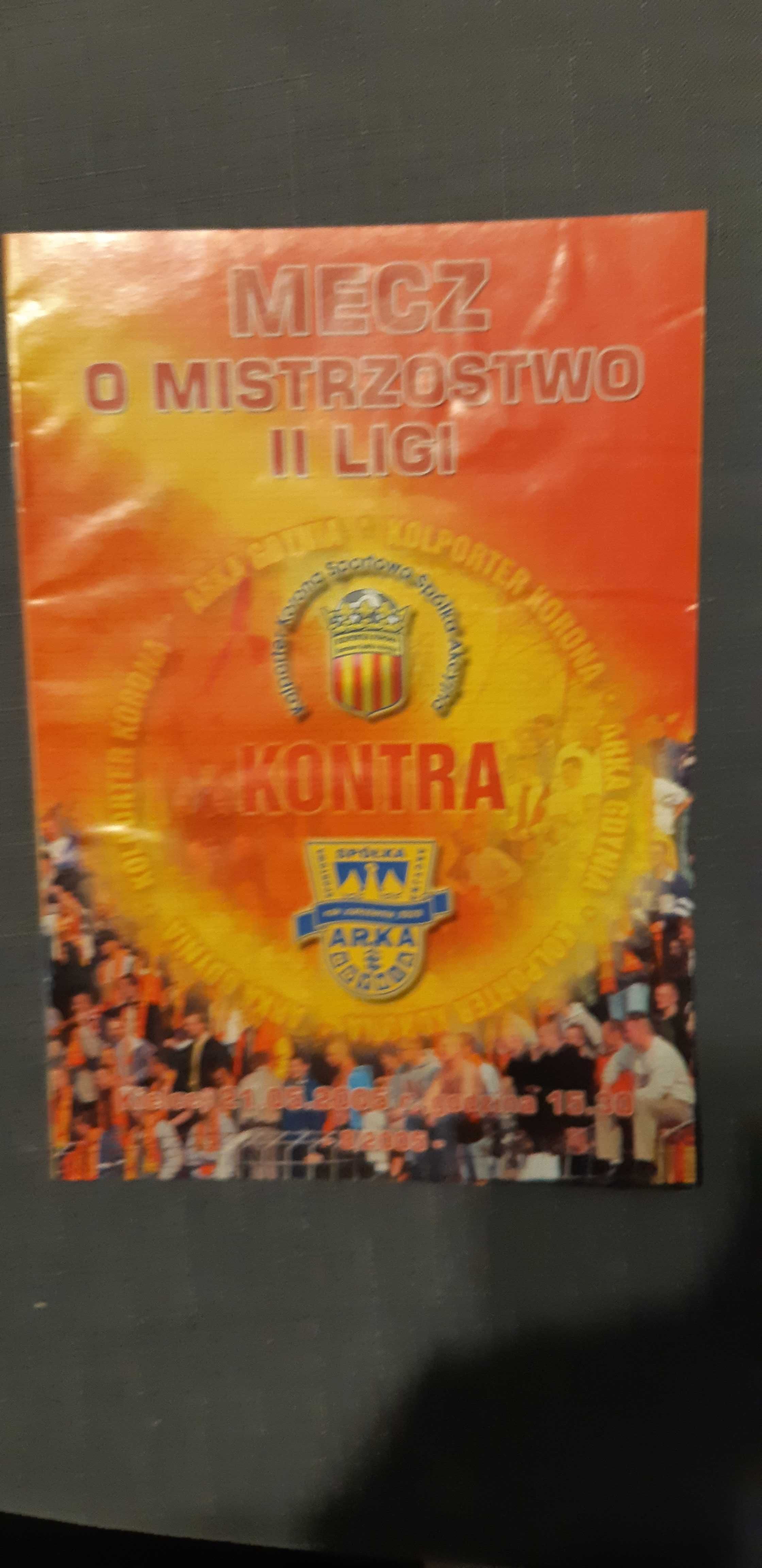 program Korona Kielce -Arka Gdynia 21.05.2005