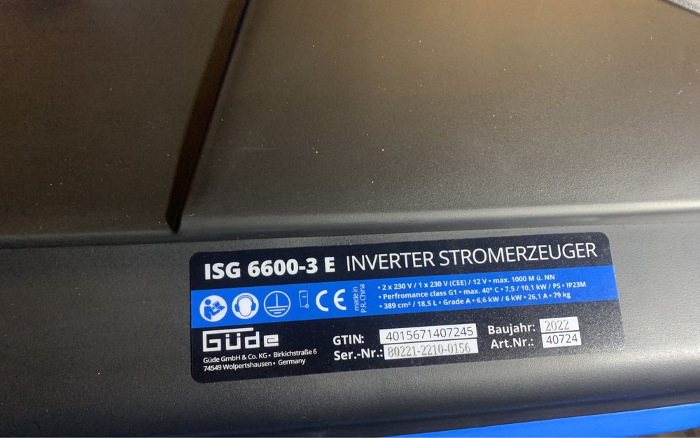 Генератор ISGб 6600-3 E