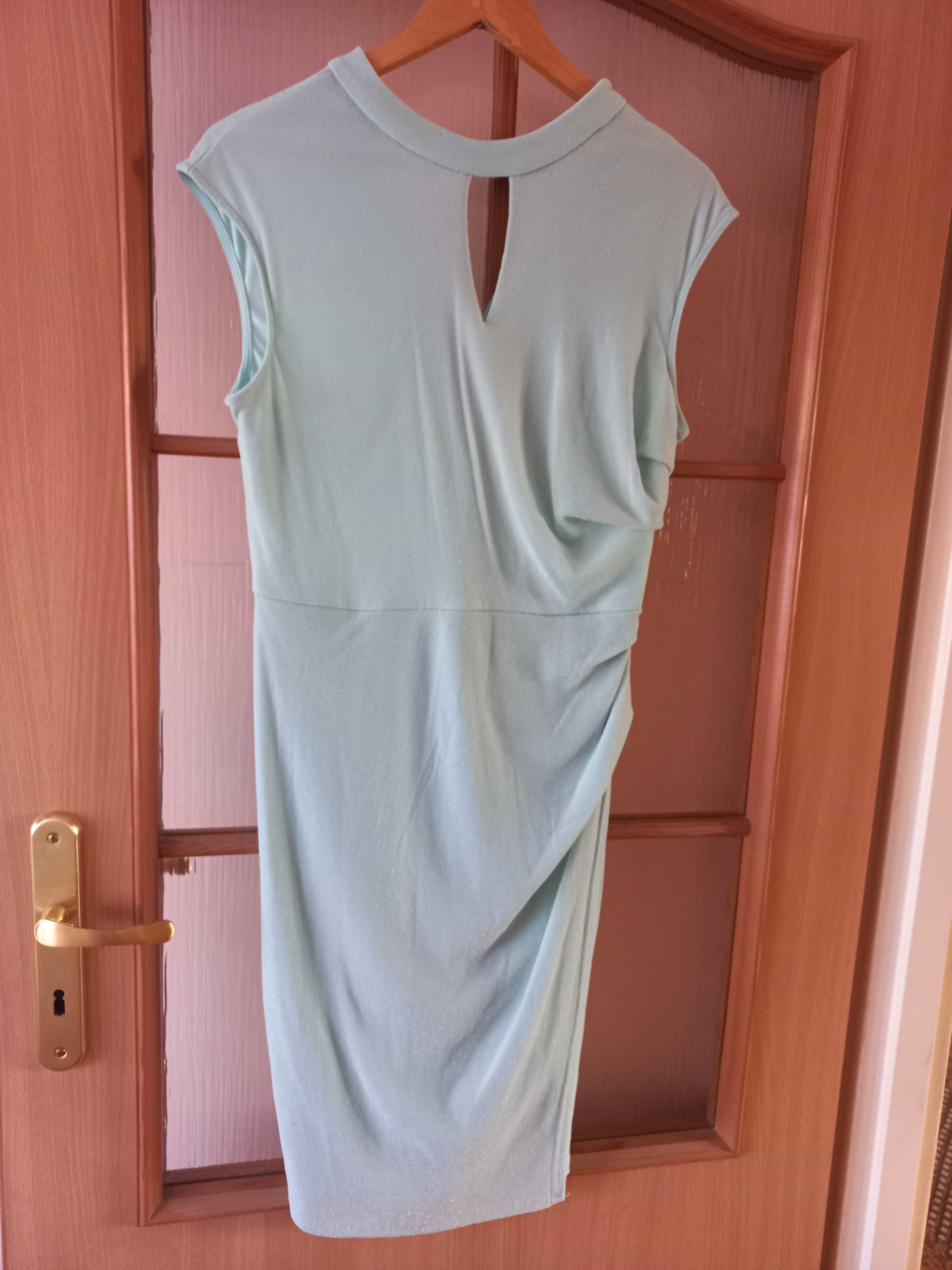 Orsay - sukienka miętowa elegancka ołówkowa  - rozm. L 40
