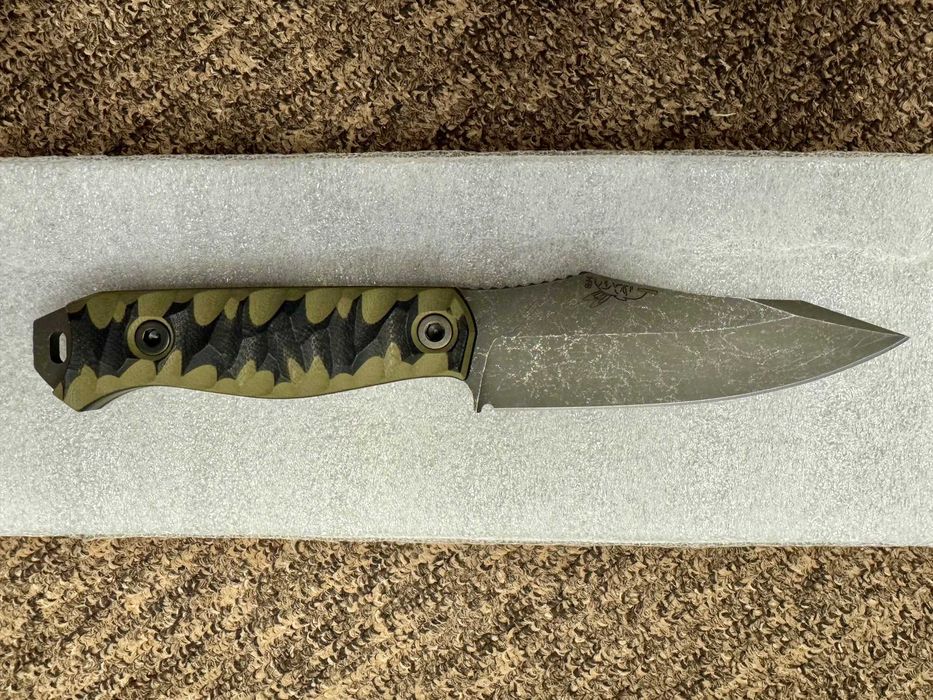 Nóż Half Face Blades Field Knife OD Green and Black G10