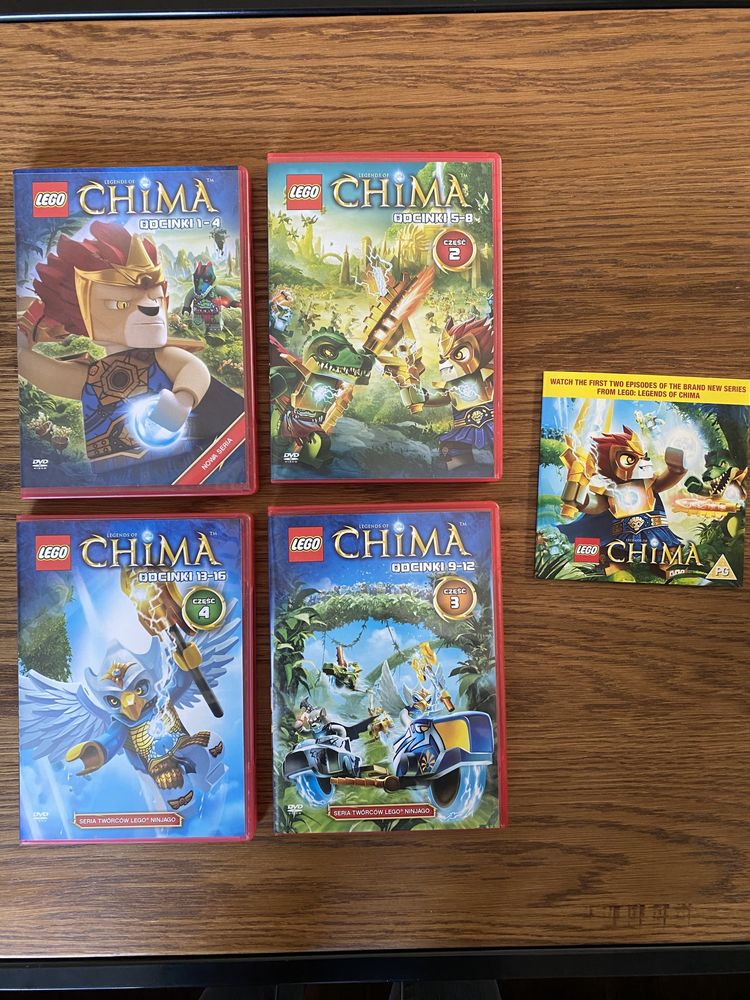 4 płyty DVD Lego Chima odcinki 1-12