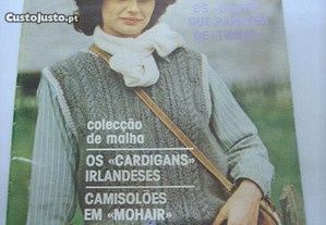 Revistas vintage de croché, ponto cruz e bordados