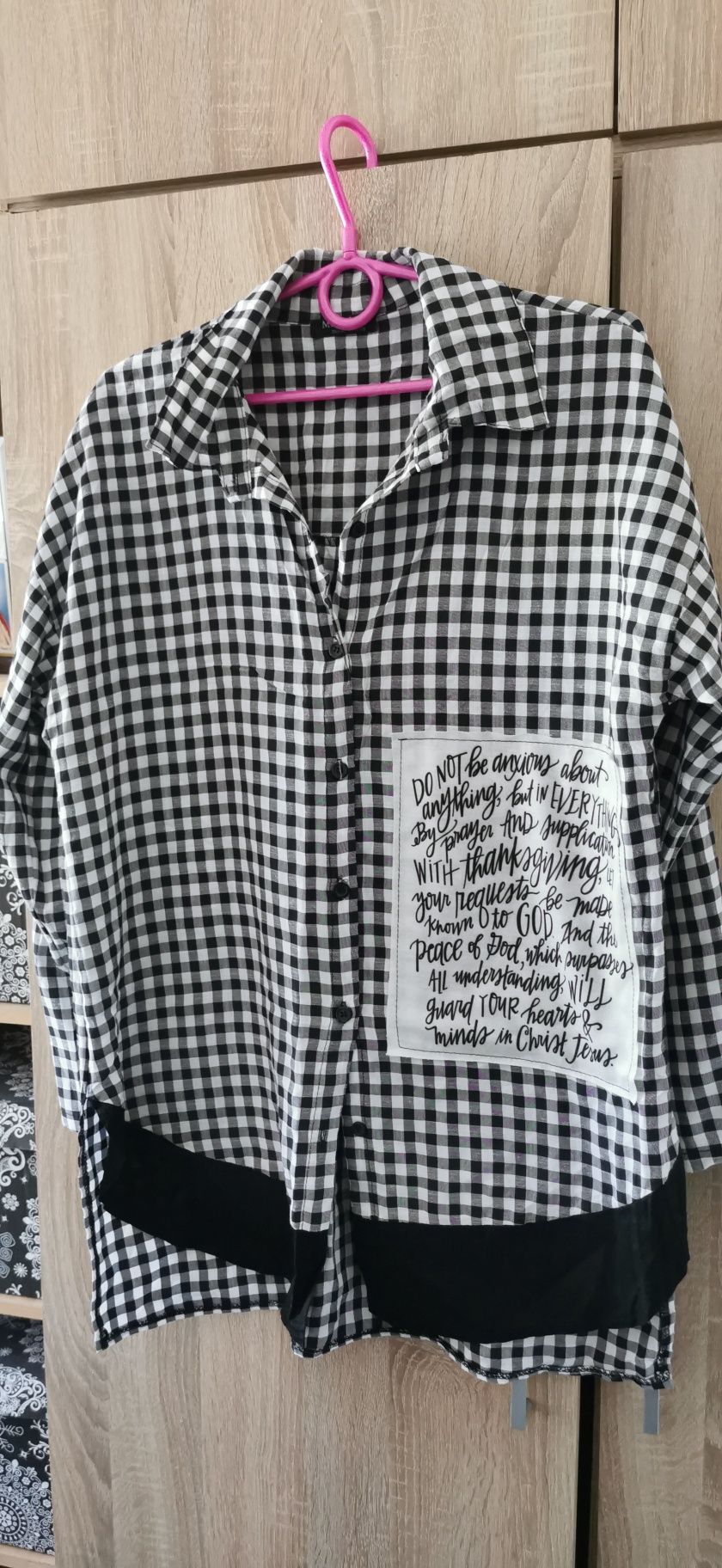 Koszula krata luźna dłuższa M-XL