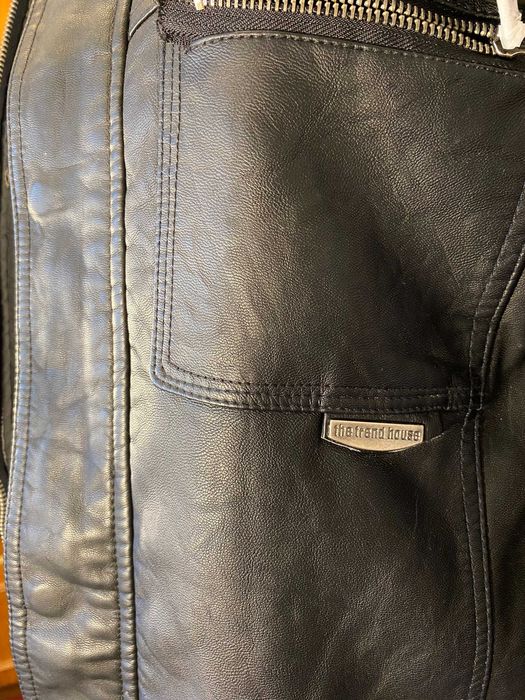 Nowa kurtka męska skórzana skajka czarna przejściowa 52/ XL na wiosnę