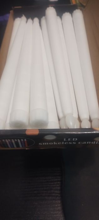 Świece ledowe białe