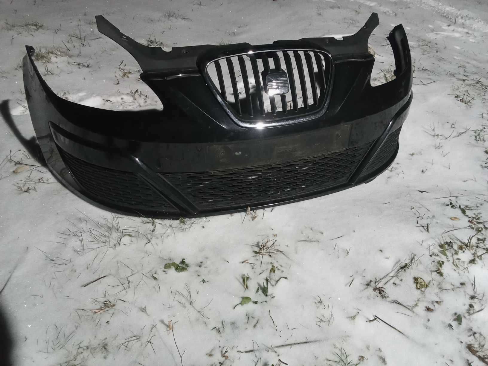 Seat leon FR LIFT zderzak przód kompletny czarny srebrny