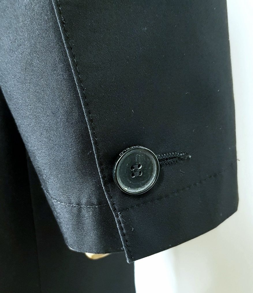 Karl Lagerfeld męski płaszcz kolor czarny rozmiar L