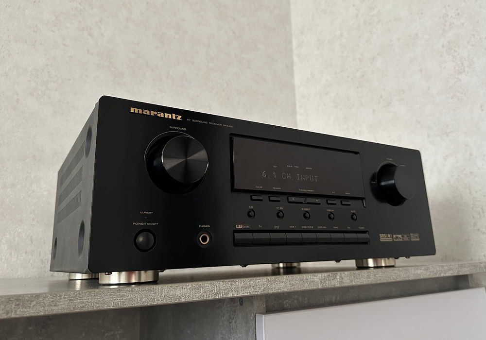 Ресивер Marantz SR4400 (6 × 80 Вт / ЦАП / FM-приймач / вага 12.5 кг)