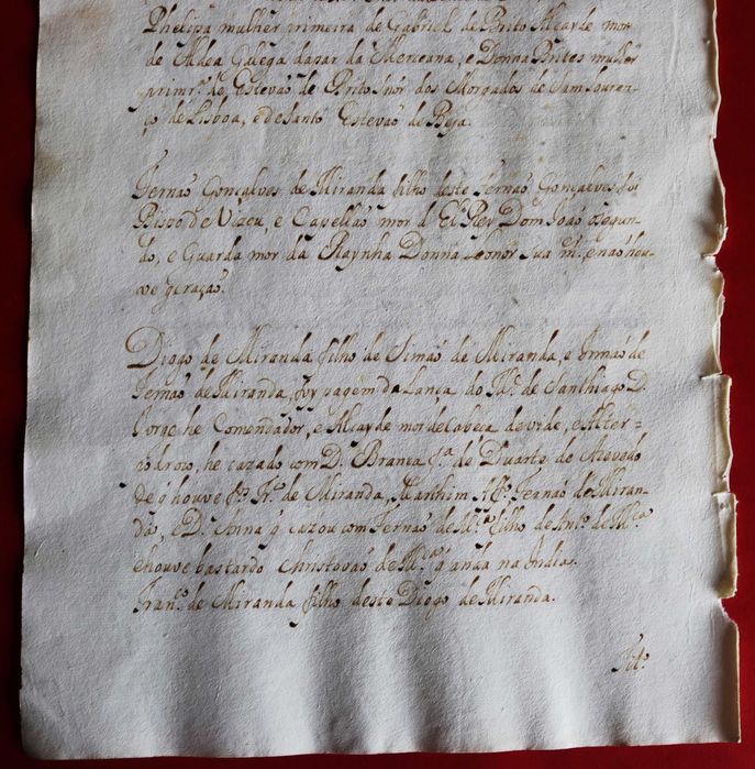 Linhagem dos Miranda séc. XV por Sisto Tavares