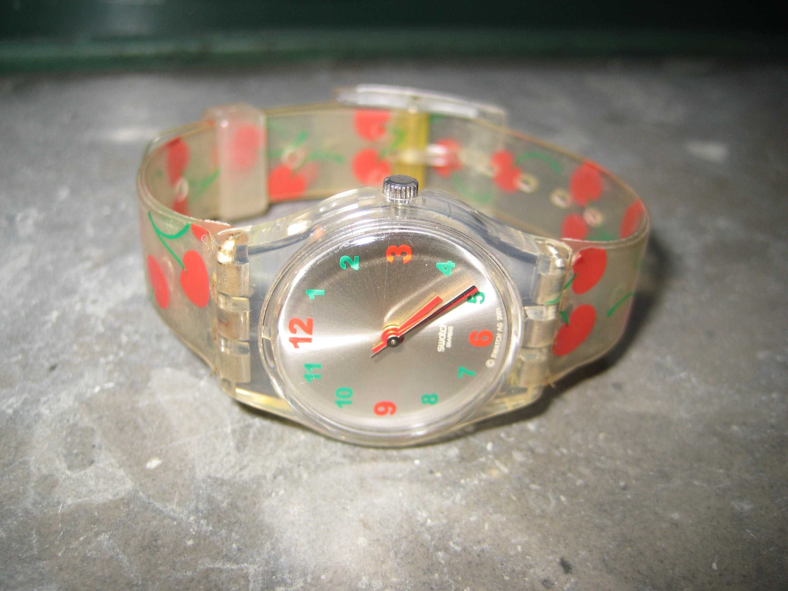 Relógio original SWATCH, Coleção 2002,cerejas(nunca usado)